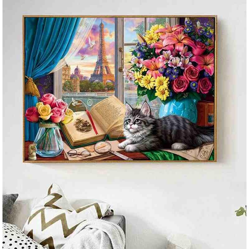 ダイヤモンドアート キット 猫 窓からの眺め タワー 花 50×40 大型 大作 セット 中級者 上級者 ビーズ刺繍キット ダイヤモンドフィックス 送料無料 :dai-151:クロスステッチキット-シフォン - 通販 - Yahoo!ショッピング ダイヤモンドアート キット 猫 窓からの眺め タワー 花 50×40 大型 大作 セット 中級者 上級者 ビーズ刺繍キット ダイヤモンドフィックス 送料無料 :dai-151:クロスステッチキット-シフォン - 通販 - Yahoo!ショッピング