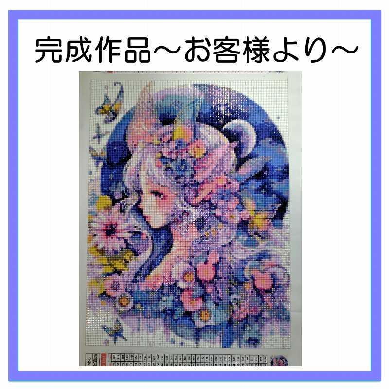 ダイヤモンドアート キット フェアリーテイル 月の妖精 花 丸ビーズ