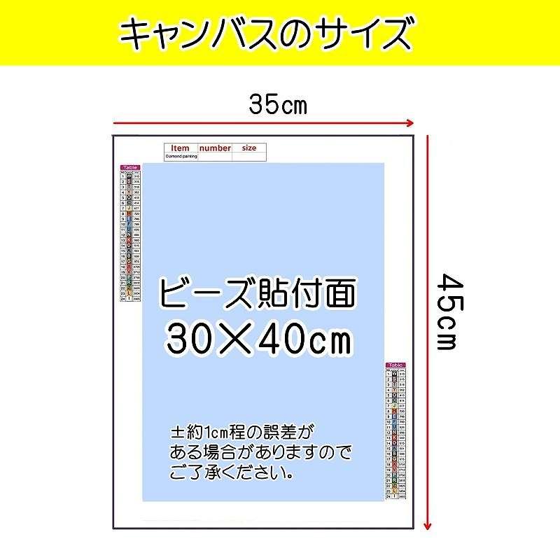 ダイヤモンドアート キット フェアリーテイル 月の妖精 花 丸ビーズ 四角ビーズ ABビーズ スクエアビーズ ダイアモンドアート ビーズ刺繍セット 送料無料｜shugei-chiffon｜02