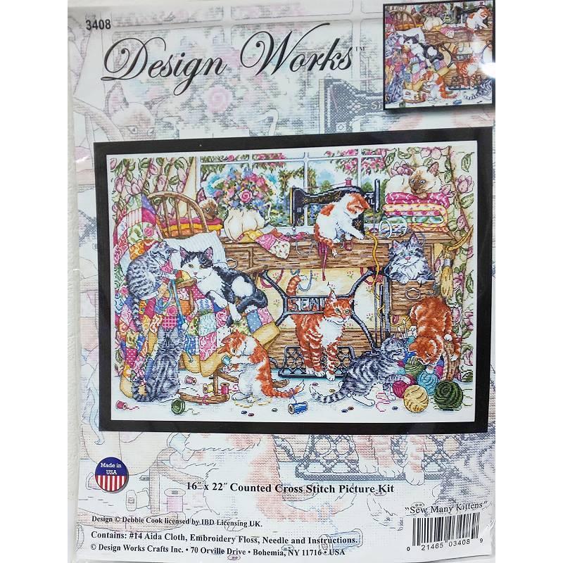 クロスステッチキット 猫 Design Works 刺繍キット 子猫たちの