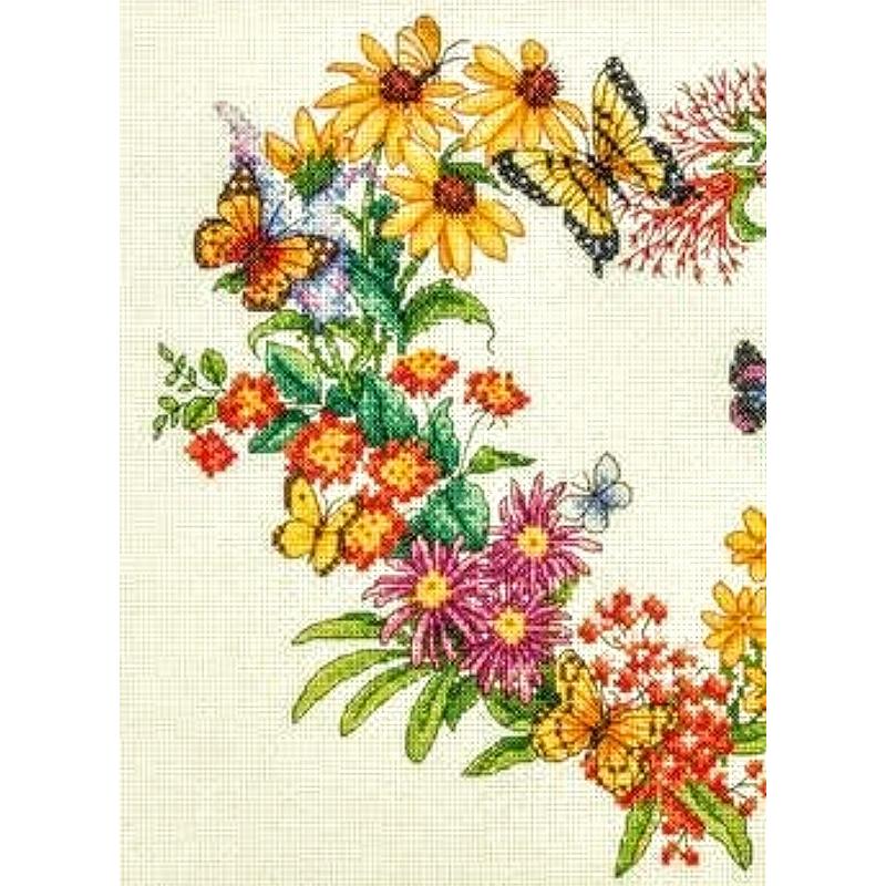 クロスステッチキット Dimensions 花のリース Wildflower Wreath ハート Love 蝶々 野の花 ディメンションズ 花 刺繍キット 送料無料 Di 1014 クロスステッチキット シフォン 通販 Yahoo ショッピング