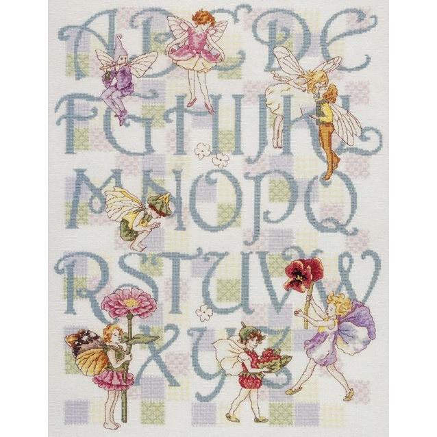 DMC クロスステッチキット Flower Fairies Alphabet Sampler フラワー