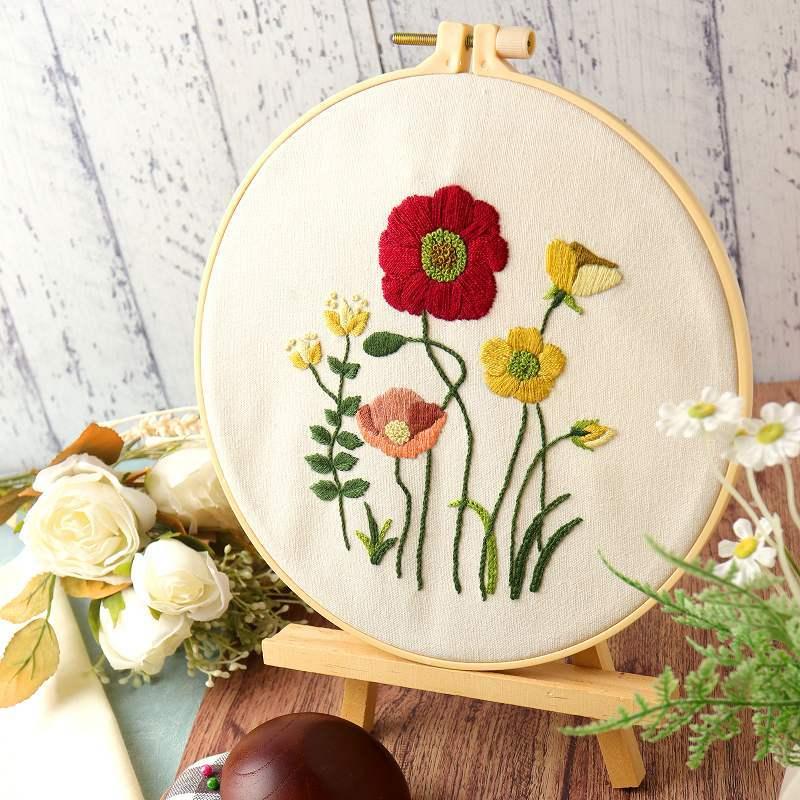 刺繍キット 花 ナチュラルシリーズpart2 全４種類 日本語説明書付き ボタニカル フランス刺しゅう キット セット 可愛い 刺繍糸 初心者 簡単 練習 送料無料 Fre 021 クロスステッチキット シフォン 通販 Yahoo ショッピング