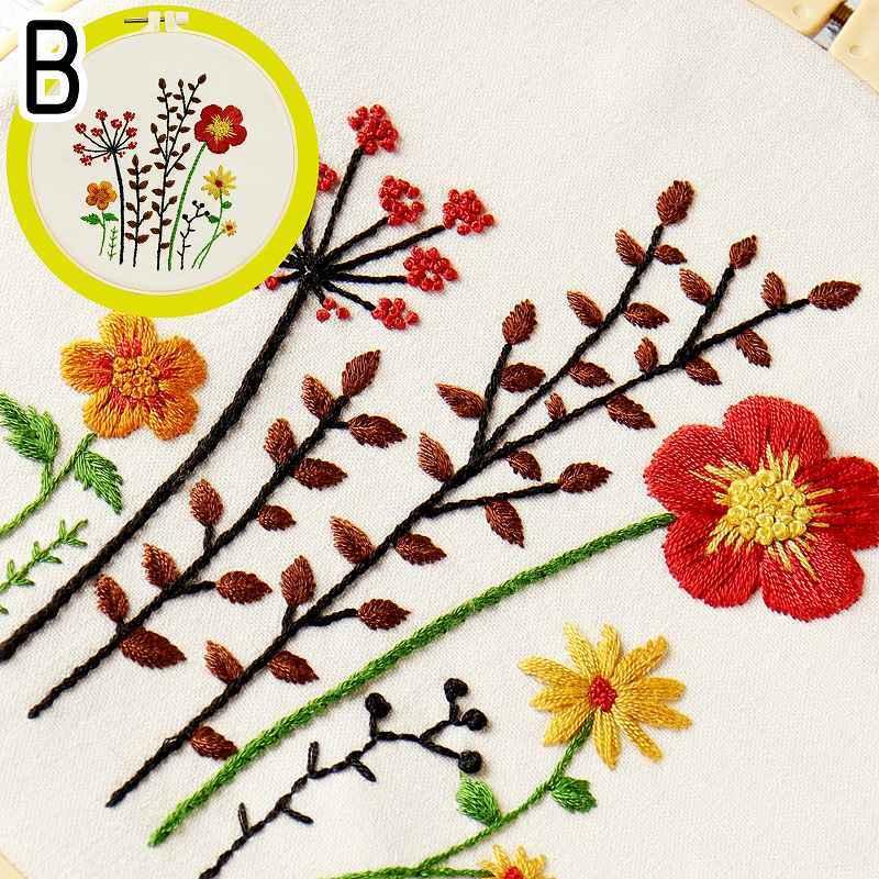 刺繍キット 花 ナチュラルシリーズpart2 全４種類 日本語説明書付き ボタニカル フランス刺しゅう キット セット 可愛い 刺繍糸 初心者 簡単 練習 送料無料 Fre 021 クロスステッチキット シフォン 通販 Yahoo ショッピング