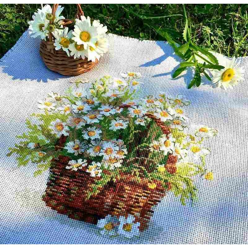 正規品】Riolis クロスステッチキット Russian Daisy デイジー 
