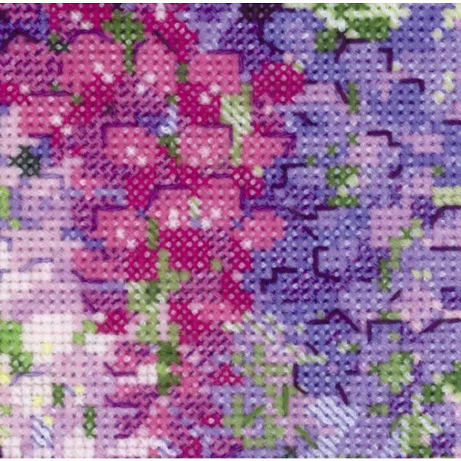 Riolis クロスステッチキット 刺繍キット Wisteria 藤の花 蝶々