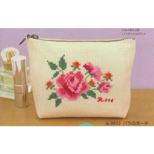 オリムパス クロス ステッチキット フラワーエンブロイダリー バラのポーチ No 9055 2757 手芸のハグルマ 通販 Yahoo ショッピング