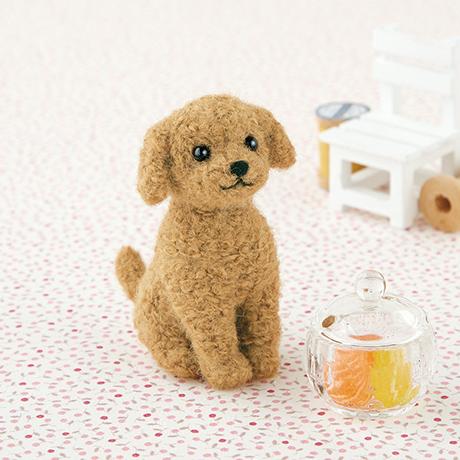 羊毛フェルト ひょっこりトイプードル♪