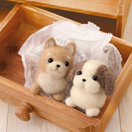 ハマナカ フェルト羊毛キット しば犬＆シーズー H441-341 羊毛フェルト