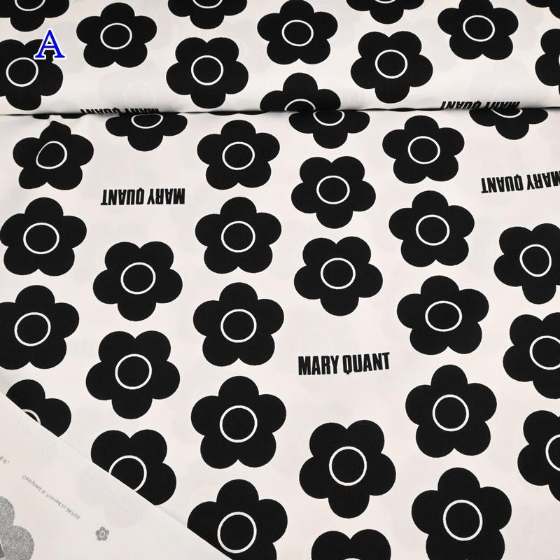 MARY QUANT マリークヮント オックス プリント 生地 (50cm単位