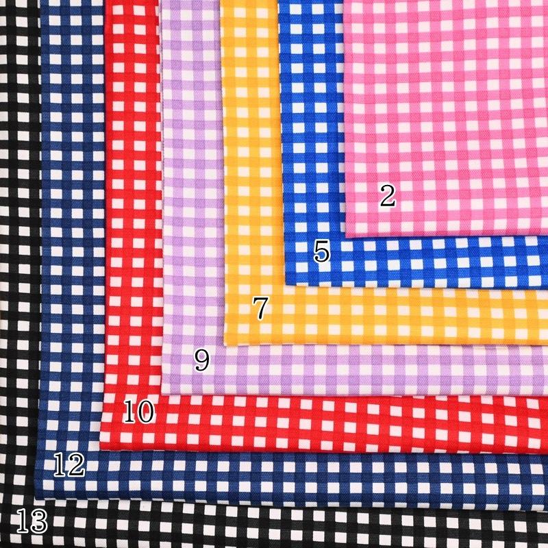 オックス プリント 生地 (50cm単位) HSK970 ギンガム チェック