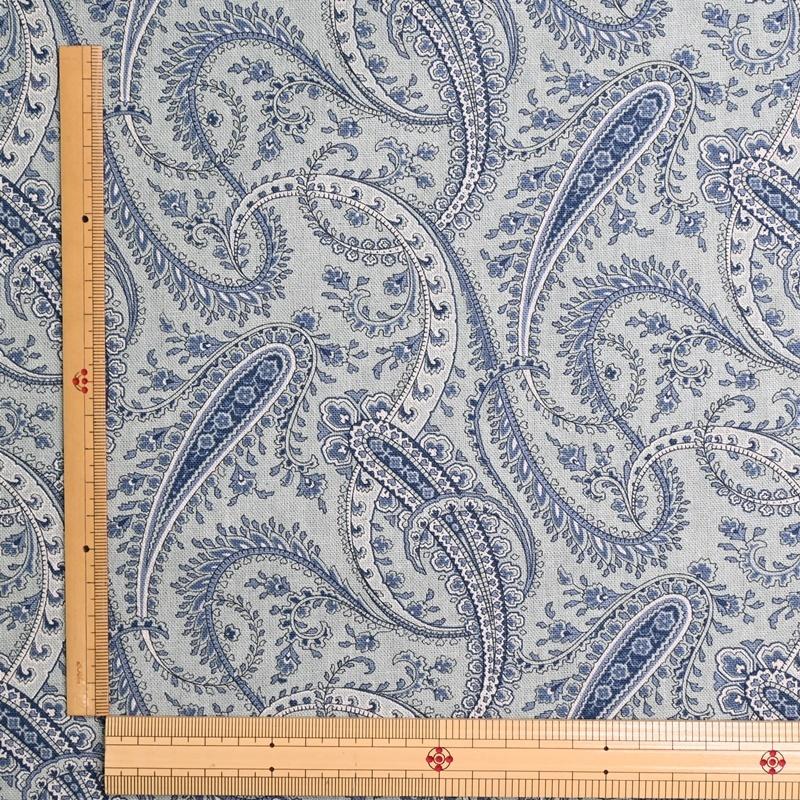 moda japan 綿麻 生地 (50cm単位) 44272 PAISLEY SISTER BAY