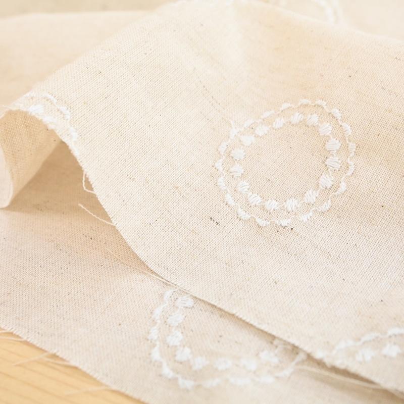 ビンテージ 綿ローン大判刺繍生地 ホワイト 楽天市場】刺しゅう 生地