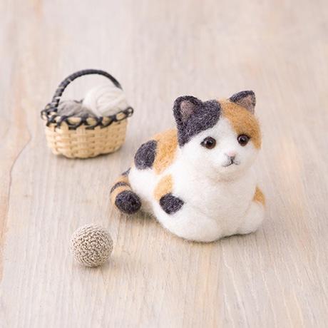 inuinu ミケ猫羊毛フェルトぬいぐるみ2体セット 楽天市場】三毛猫 羊毛フェルト キットの通販