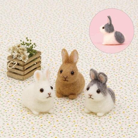 ハマナカ ニードルフェルトでつくるベビーアニマル うさぎの赤ちゃん