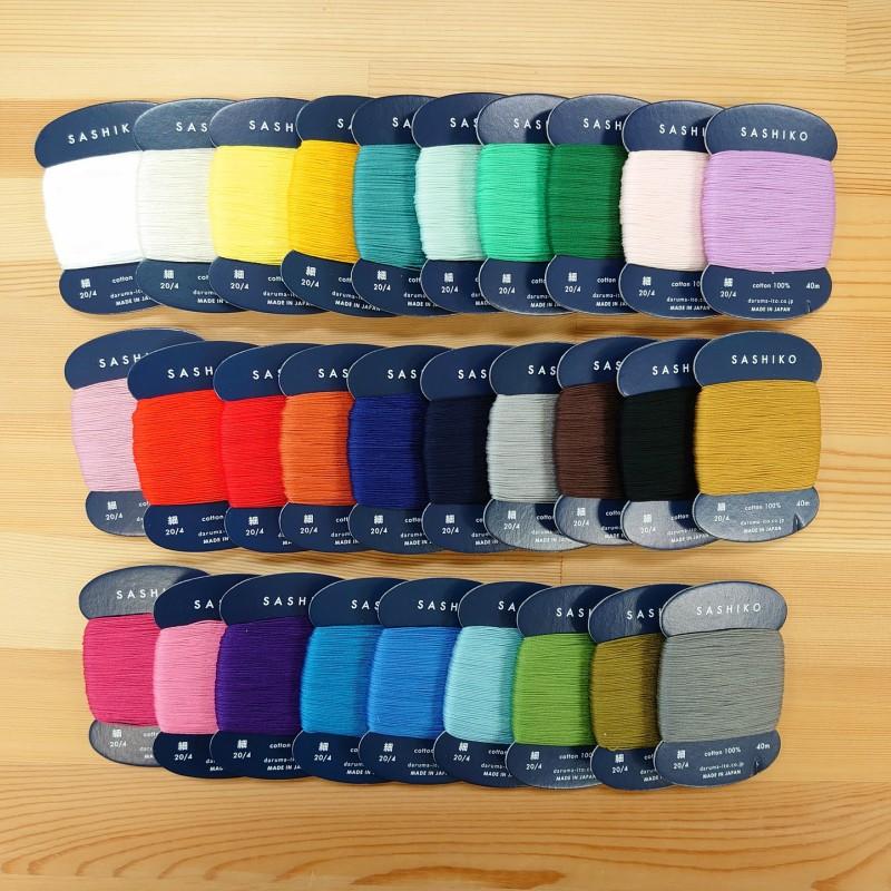 刺し子糸 細 4 単色 40ｍ カード巻 綿 Cotton 刺し子 横田 Daruma ダルマ さしこ 花ふきん 手芸 S 5 手芸のハグルマ 通販 Yahoo ショッピング