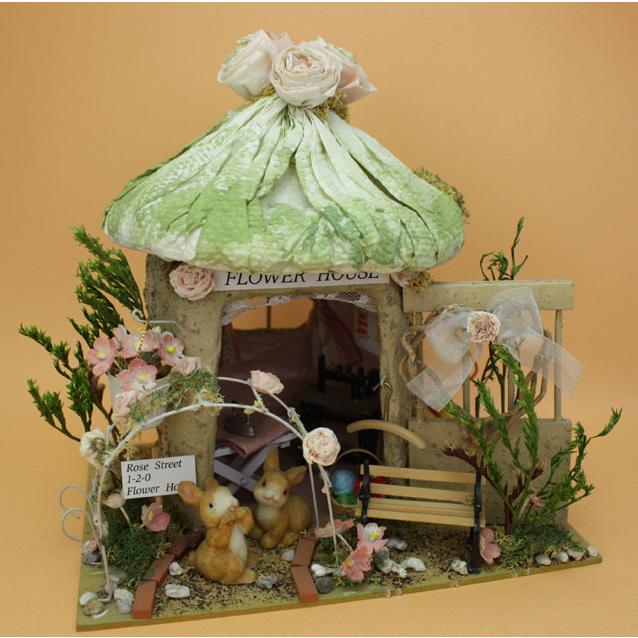 ドールハウスキット ミニチュア ペットボトル 夏休み工作 自由研究 小学生 森のおうち フラワーハウス Bil 74 手芸屋ポピー 通販 Yahoo ショッピング