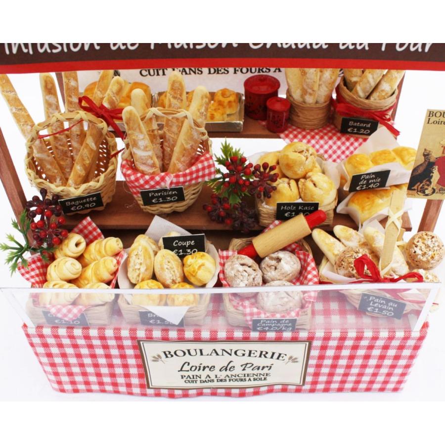 ミニチュアhandmade＊パリの街角ブーランジェリー ドールハウス 
