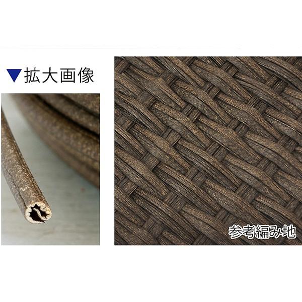 プラスチック ラタン(籐）ひも 「 マジックラタン 」 丸芯 茶 約