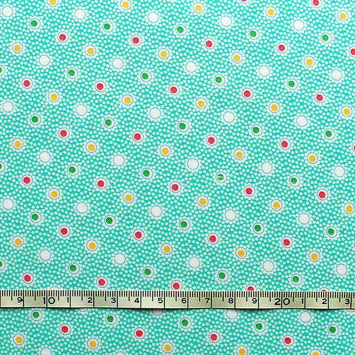 花つぶつぶ 緑地 Marcus fabrics Aunt Grace’s ApronUSAプリント生地 巾１１０cm×10cm＝170円（30ｃｍ以上から）｜shugeiya｜02