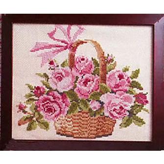 オリムパス クロスステッチ 刺繍キット（バラの花かご） : 手芸屋