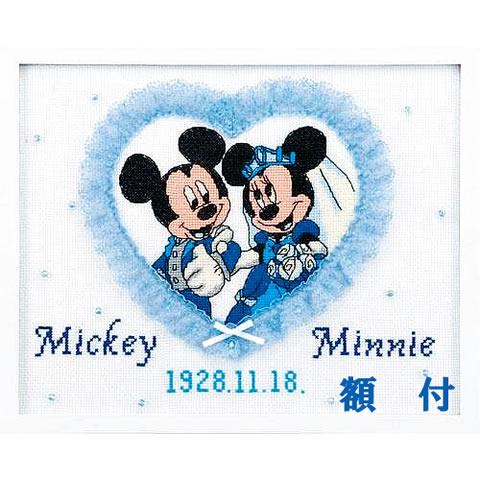 オリムパス　ウェルカムボード 刺しゅうキットスウィートハート ミッキーマウス（ディズニー）額付 | 