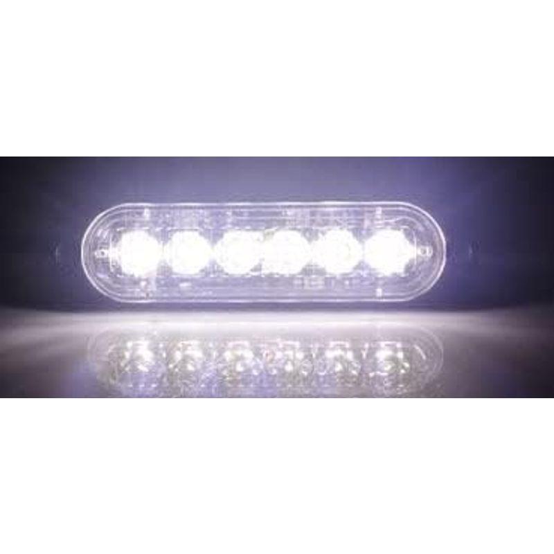 SakaSK デイライト LED 12v 24v 兼用 防塵 耐衝撃 汎用 防水 ホワイト 車検対応 2個セット 6000K 薄型 (ホワイ｜shukastore｜06