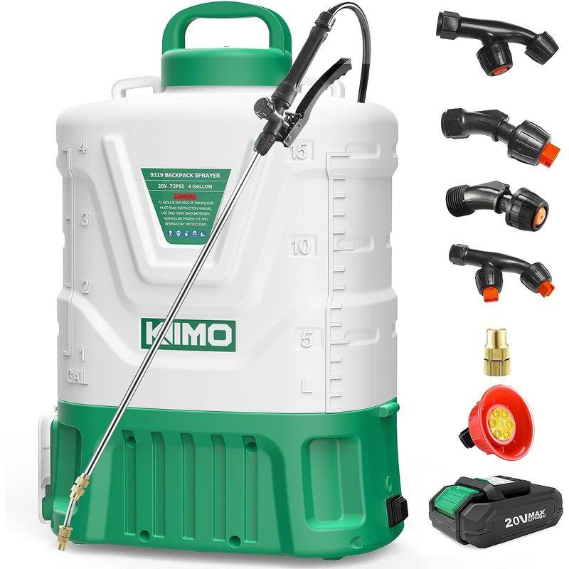 KIMO　噴霧器　電動噴霧器　背負い式　自動噴霧器　自動アルコール噴霧器　15Lタンク　コードレス噴霧器　90分連続作業　消毒自動噴霧器　圧