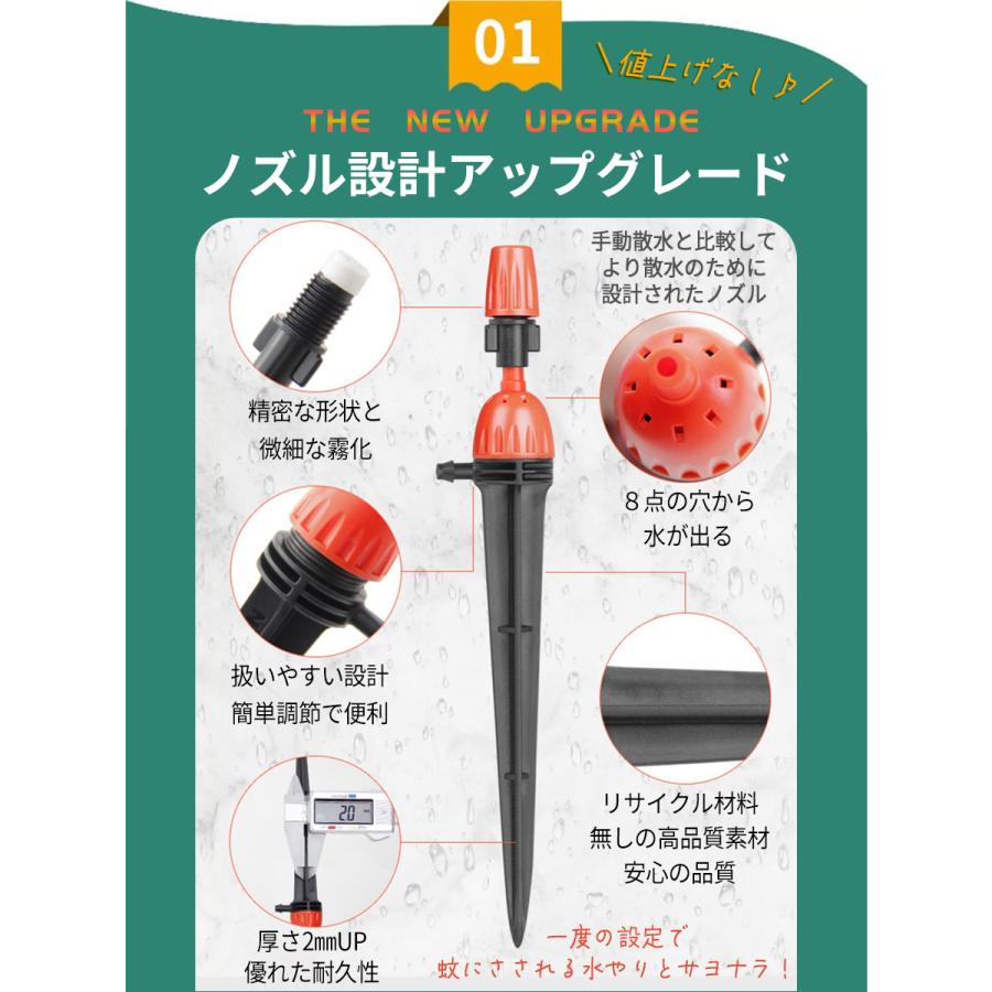 噴水ノズル 噴霧ノズル 5個セット スプリンクラー 自動水やり器用 噴水