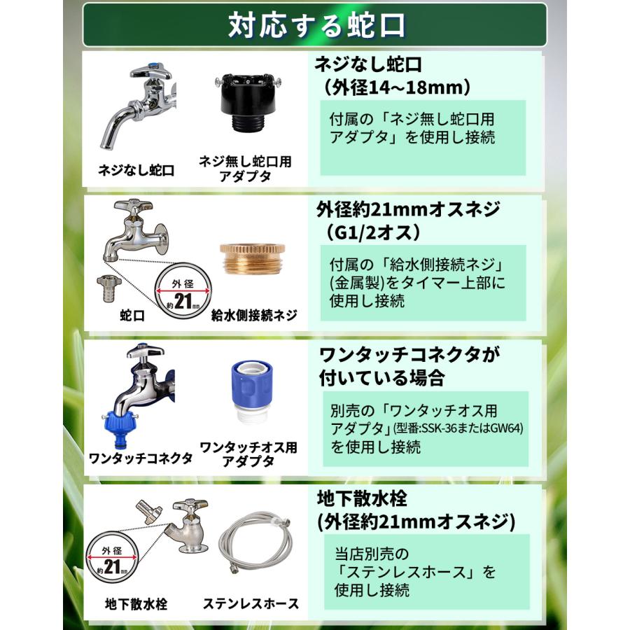 散水タイマー ダイヤル式 スターターキット 自動水やり器 自動散水