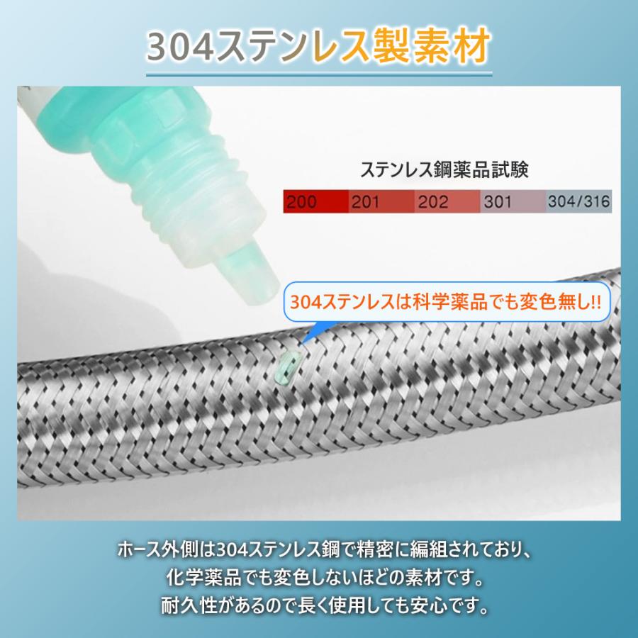 座付き水栓エルボ ステンレスホース 蛇口取り付け用 B058 : 駿華堂