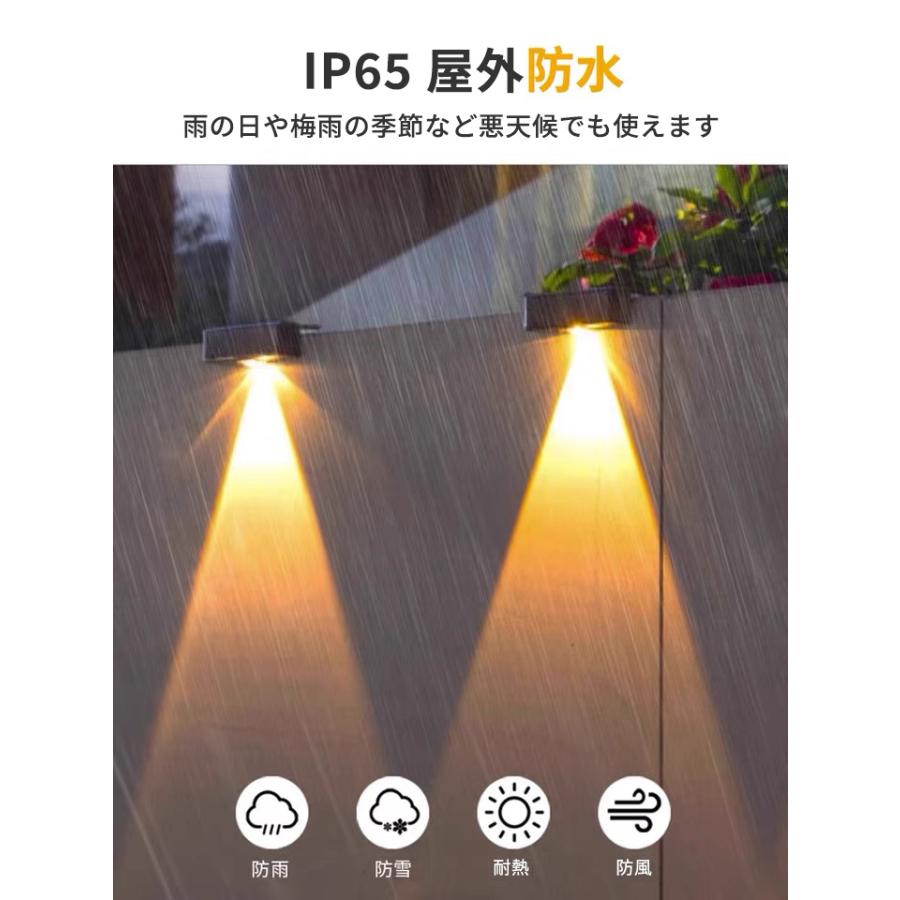 ソーラーライト 2個セット フェンスライト スポットライト 照明