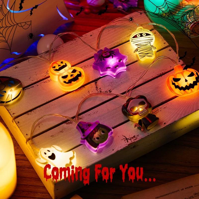ハロウィン ライト 電池式 3m 20LED イルミネーション 屋外