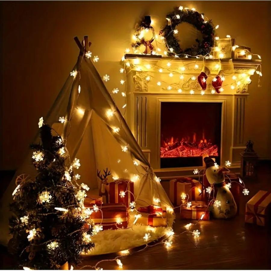 イルミネーションライト 結晶形 屋外 ソーラー充電式 50球 8パターン