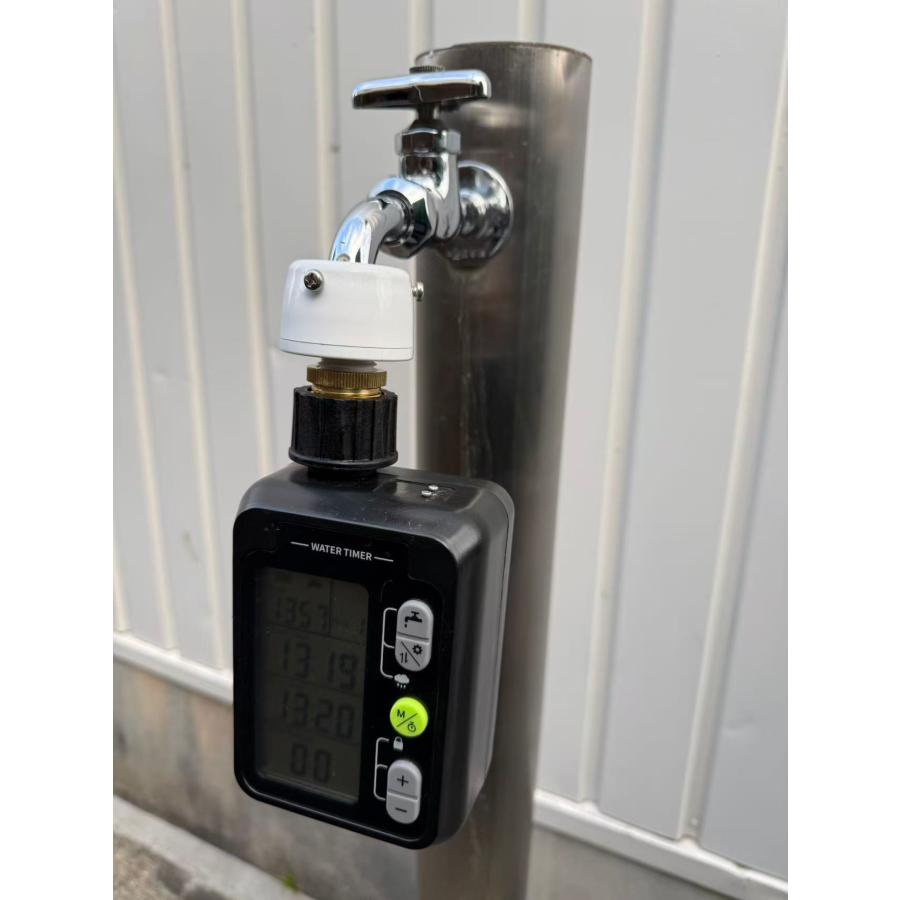 ネジ無し蛇口用アダプタ 自動水やり器用 蛇口径14〜20mm対応 三点ネジ