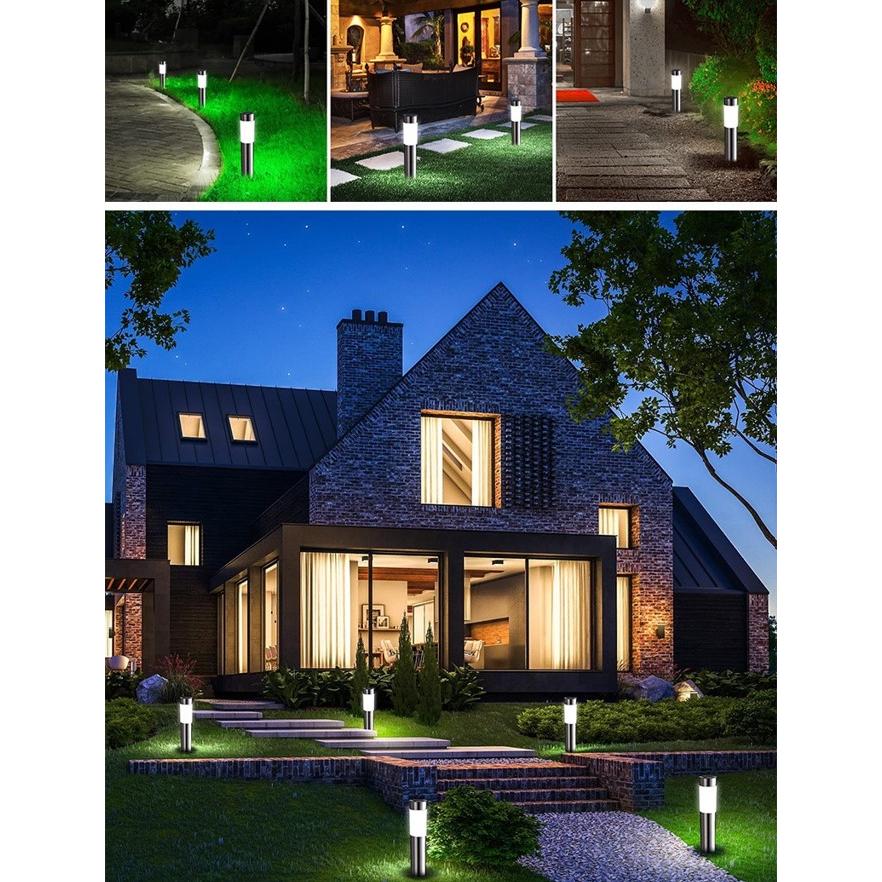 ガーデンライト ポールライト ソーラーライト LED 屋外 おしゃれ 自動点灯 差し込み テラス 庭 外構 埋め込み 防犯 ソーラー充電 ステンレス製 防水 省エネ 玄関 |  | 09