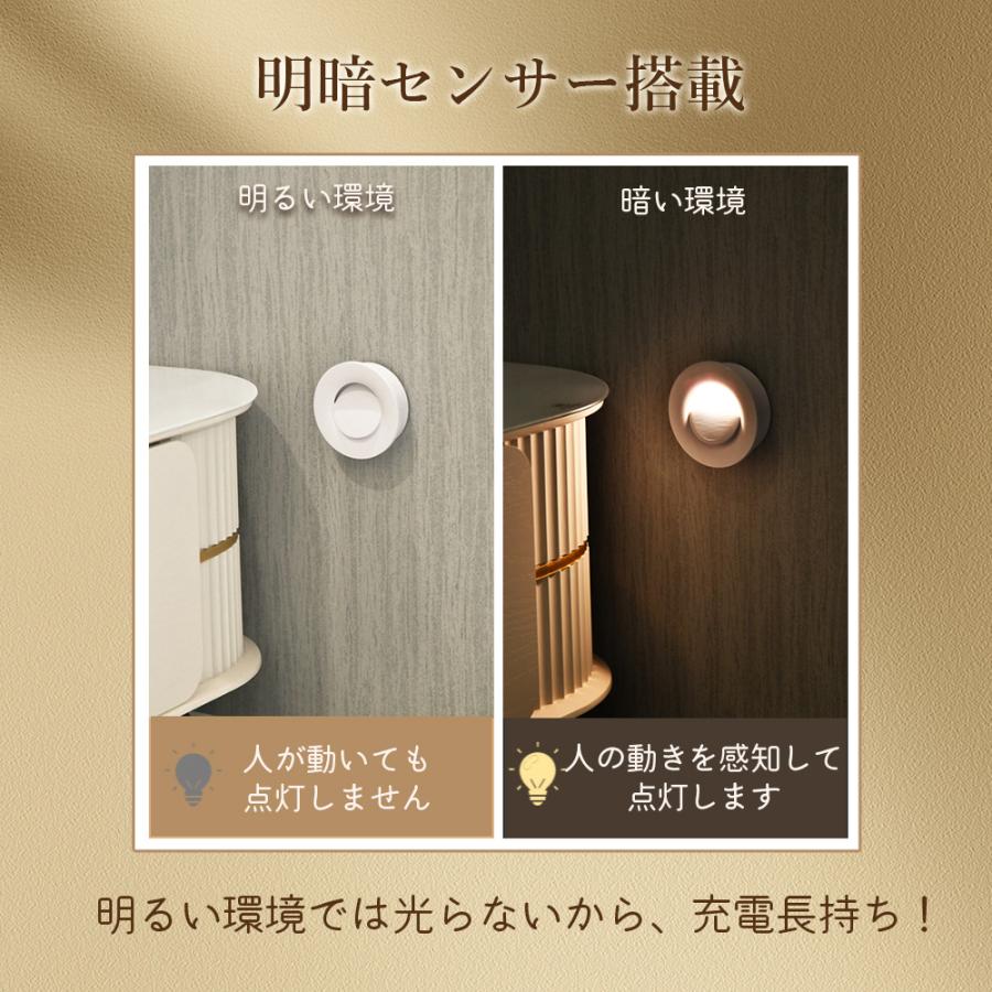 人感センサーライト 下向き照射 屋内 室内 玄関 LED 充電式 階段 廊下 足元灯 マグネット 磁石 防災 停電 自動点灯 Type-C 電球色 工事不要 おしゃれ A256 |  | 12