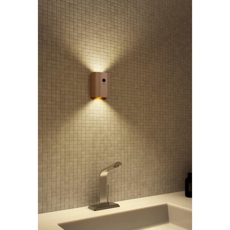 人感センサーライト ウォールライト 室内 玄関 木製 USB充電式 LED 照明 廊下 階段 LEDライト おしゃれ 屋内 小型 ブラウン 天然木 A141 |  | 19