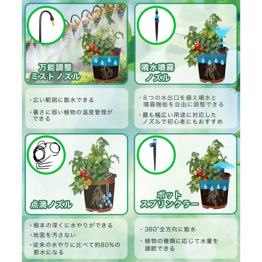 自動水やり機 スターターキット クイックシリーズ 日本語表示 散水