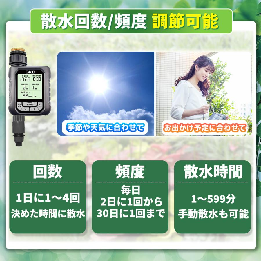 自動水やり機 スターターキット クイックシリーズ 日本語表示 散水