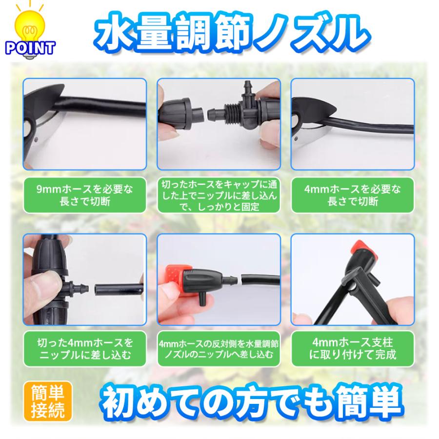 点滴ノズル 水量調節式 5個セット 自動水やり器用 B010 : 駿華堂Yahoo