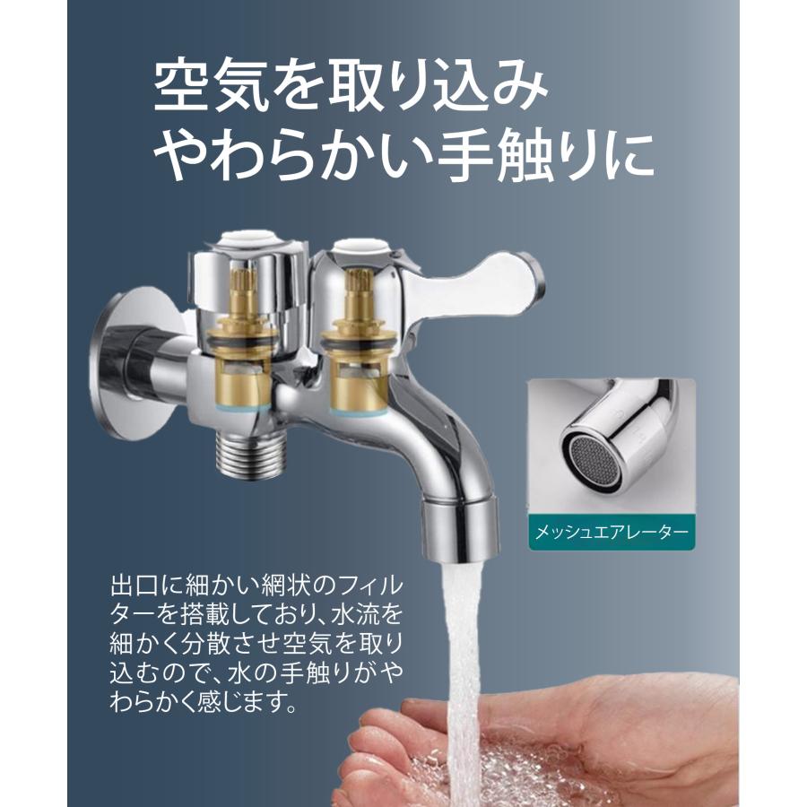 水栓と二口蛇口 Amazon | SANEI(サンエイ) 散水用 万能二口横水栓 呼び13 散水ホース