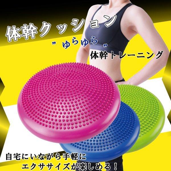 体幹クッション ストレッチ ながら トレーニング バランスディスク