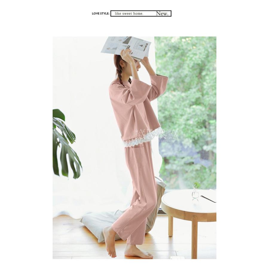 パジャマ ルームウェア レディース 春夏秋 セットアップ パジャマ 可愛い 長袖 ルームウェア 女性 部屋着 寝巻き 新作 Apjm Aura 通販 Yahoo ショッピング