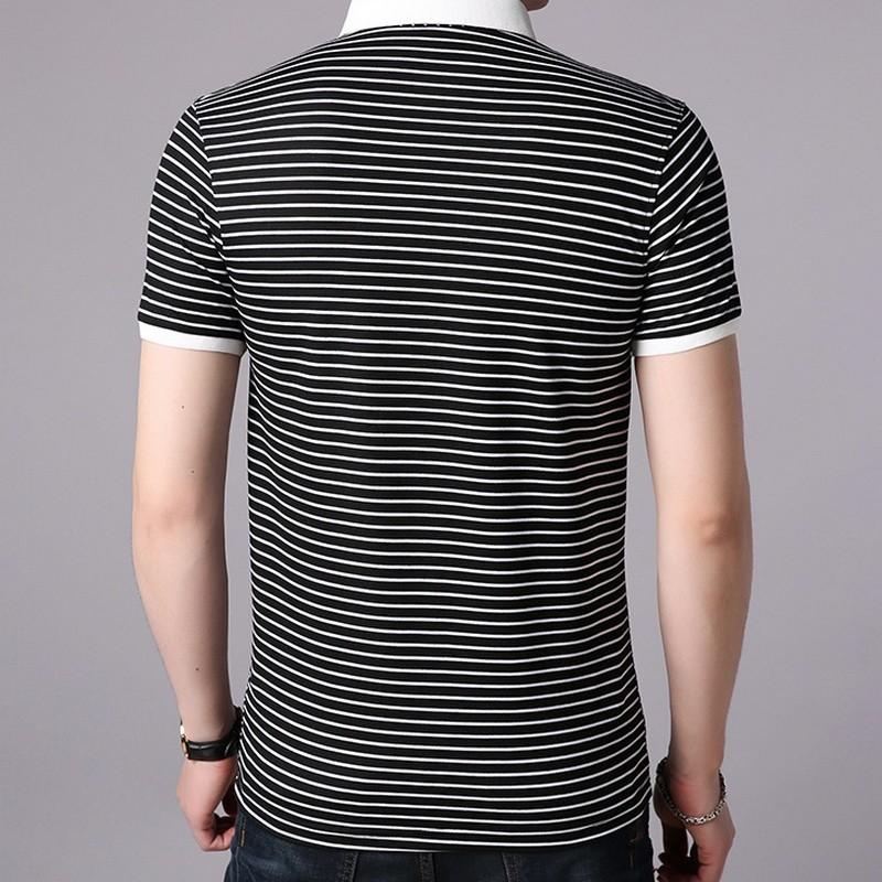 半袖tシャツ メンズ ロングtシャツ ポロネックトップス ストライプt 半袖tシャツ メンズ ロングtシャツ ポロネックトップス ストライプt