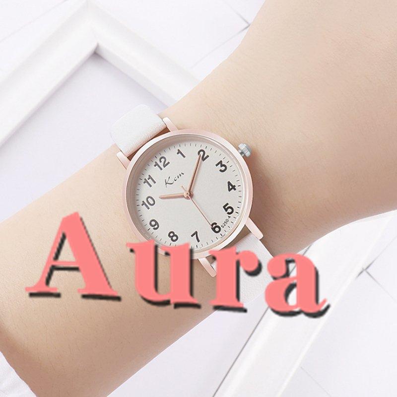 腕時計 レディース メンズ 無地 柄 時計 大文字盤 見やすい アクセサリー シンプル 安い 可愛い おしゃれ 子供 女性 送料無料 Aura3313 Aura 通販 Yahoo ショッピング