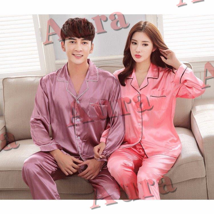 ペアパジャマ カップルパジャマ 春夏秋冬 長袖 パジャマ 前開き サテン 男女上下セット シャツパジャマ ランジェリー 襟付き レディース メンズ 3uqoyxmunv レディースファッション Gradbound Com