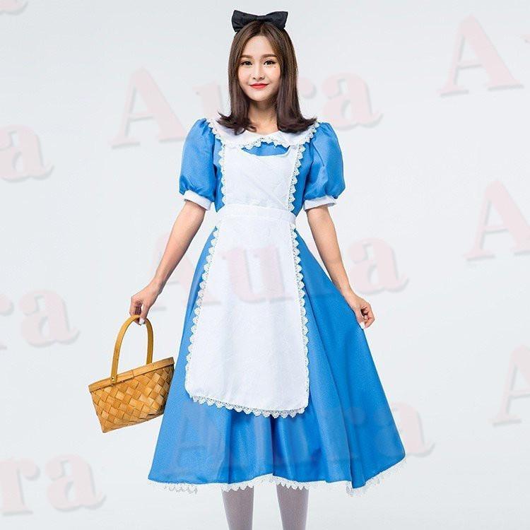 不思議の国のアリス 風 メイド服 アリス ハロウィン コスチューム ワンピース S Xlサイズ コスプレ衣装 ハロウィン衣装 Halloween Hkd Aura 通販 Yahoo ショッピング