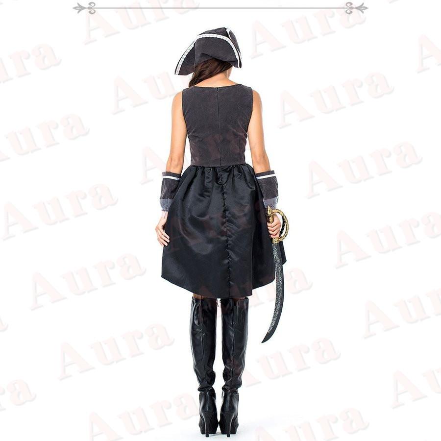 M Xl 女海賊 ジャック船長パイレーツオブカリビアン 海賊帽付 ハロウィン衣装 大人用 女性用 ハロウィン 衣装 コスプレ レディース ガールズ ハロウィーン 正規品質保証