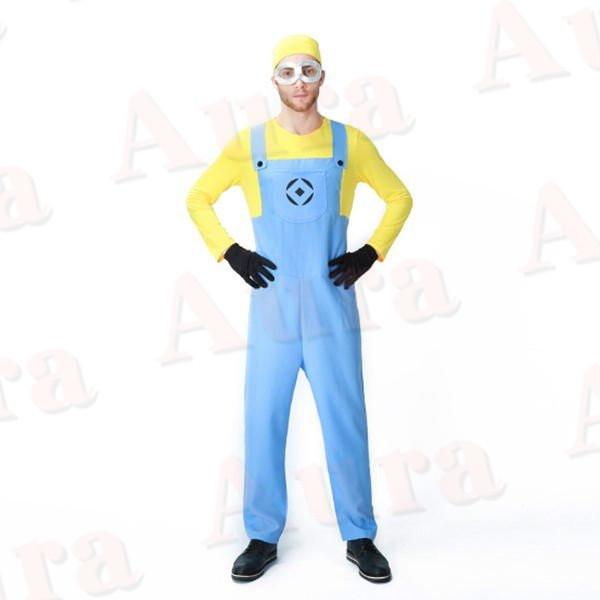 Qoo10 囚人 ミニオン コスチューム ミニオンズ ハロウィン 囚人服 男性用 キャラクター 仮装 コスプレ